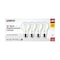 Satco 8W A19 LED Lamp, Clear, 2700K, Medium Base, 120V, 4-Pack, 4PK S12462 - alternate 2